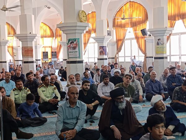 نماز عبادی سیاسی جمعه به امامت امام جمعه موقت شهرستان خلیل آباد