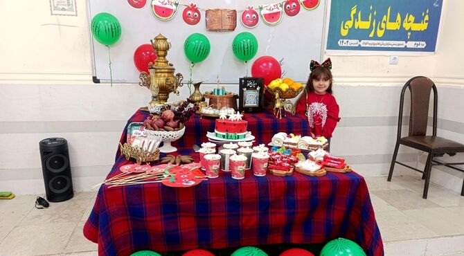 جشن میلاد امام پنجم شیعیان و شب یلدا در مدارس میناب 