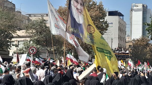 جمع خشم نصر در دومین سالگرد طوفان الاقصی؛ مردم پرشور به خیابان‌ها آمدند