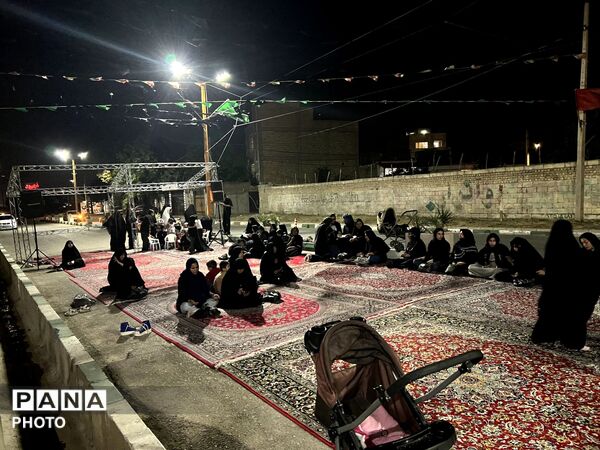 شور حسینی در شهرک ینگی امام  در شب اول محرم 