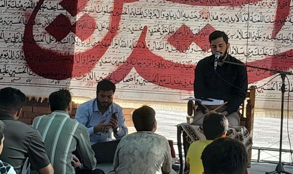 مراسم ختم دعای عرفه کنار مزار شهدای گمنام نسیم شهر 