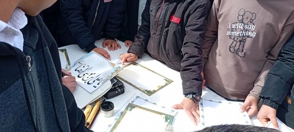 میز خوشنویسی در خلیل آباد