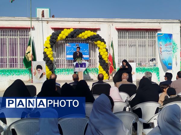 آیین افتتاح پایگاه نهضت سواد آموزی در دبستان شهید نجفی فدافن