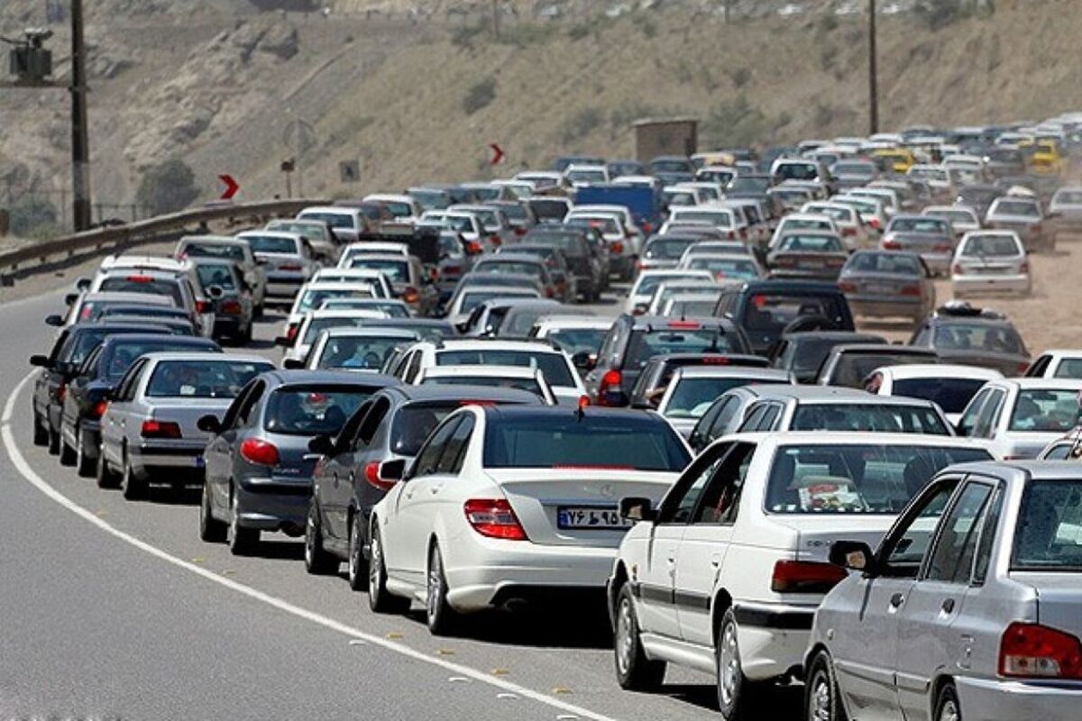 ترافیک نیمه سنگین در جاده چالوس