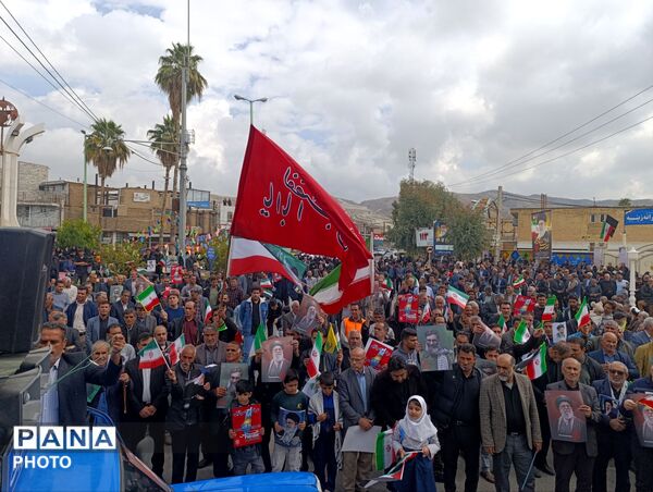 راهپیمایی پرشور و حماسی مردم غیور پلدختر در روز قدس 