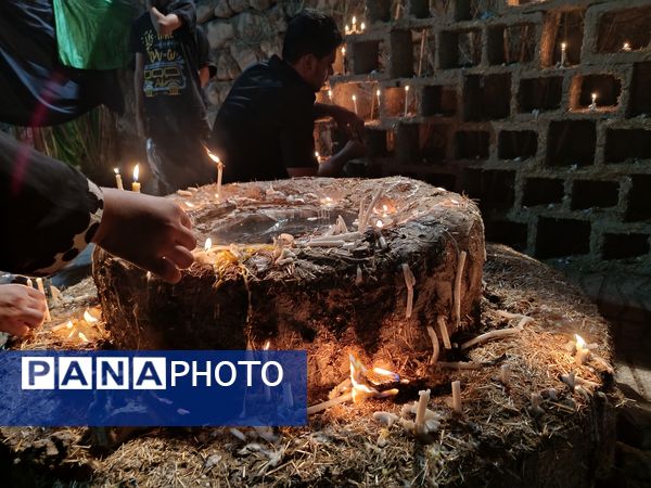 شام غریبان در امامزادگان سید محمد و سید نظام الدین شهرستان حاجی‌آباد
