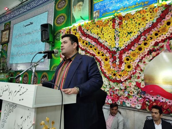 مراسم ولادت حضرت ابوالفضل العباس (ع) در حسینه شهرستان کاشمر 