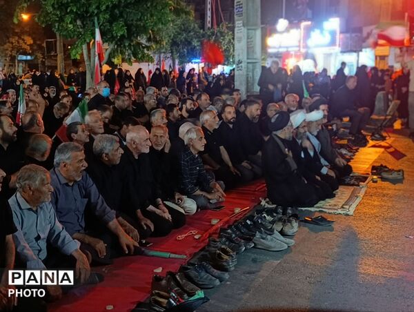 خروش مردم شهرستان فردیس در شب قبل از وداع با رهبر شهید