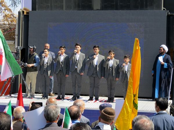 راهپیمایی روز قدس در شهرستان بجنورد 