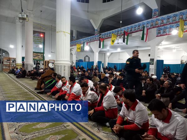 مراسم گرامیداشت شهادت سید حسن نصرالله در مسجد جامع آشخانه 