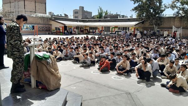 مراسم آیین بازگشایی مدرسه ابوریحان بیرونی