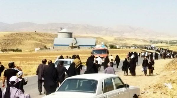 پیاده‌روی جاماندگان اربعین حسینی در نورآباد
