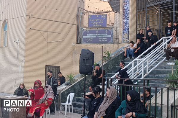 مراسم تعزیه‌خوانی در مسجد جامع آبشناسان همراه با حضور عزاداران