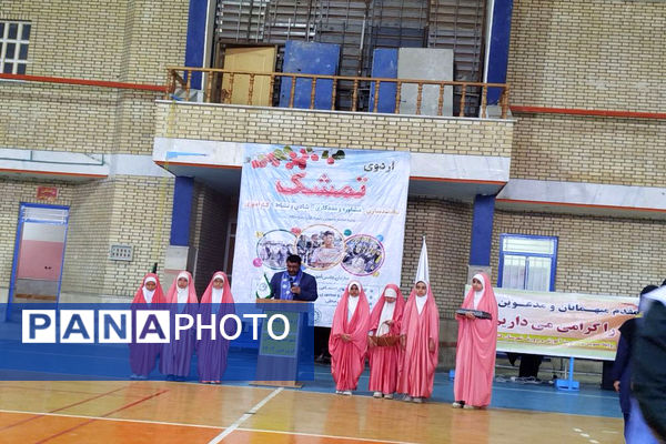 اردوی تمشک دختران شهرستان‌های جنوبی استان بوشهر در کنگان