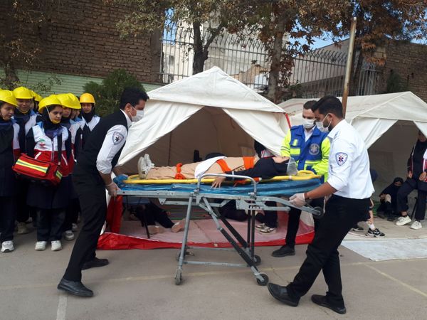 افتتاحیه طرح ملی دادرس و اجرای نمادین مانور سراسری زلزله