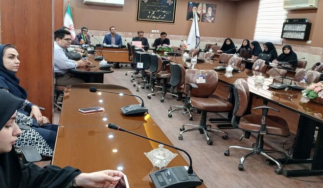 جلسه کارگروه تخصصی بین بخشی نماد در اداره آموزش و پرورش رباط‌کریم