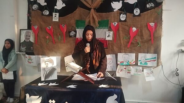 سالگرد شهادت سردار دل‌ها در مدرسه مهندس رحمان فرد ناحیه ۱ مشهد مقدس