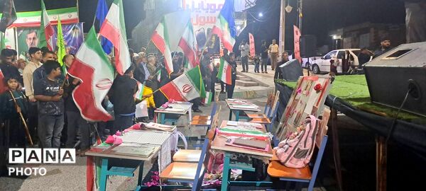 حضور پرشور مردم منطقه رودخانه در آیین گرامیداشت چهلمین روز شهادت