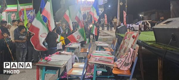 حضور پرشور مردم منطقه رودخانه در آیین گرامیداشت چهلمین روز شهادت