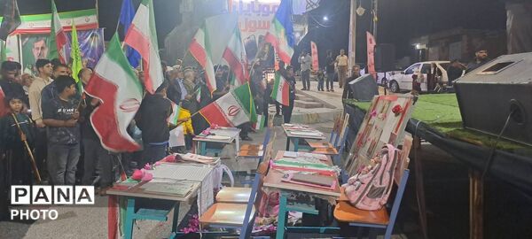 حضور پرشور مردم منطقه رودخانه در آیین گرامیداشت چهلمین روز شهادت