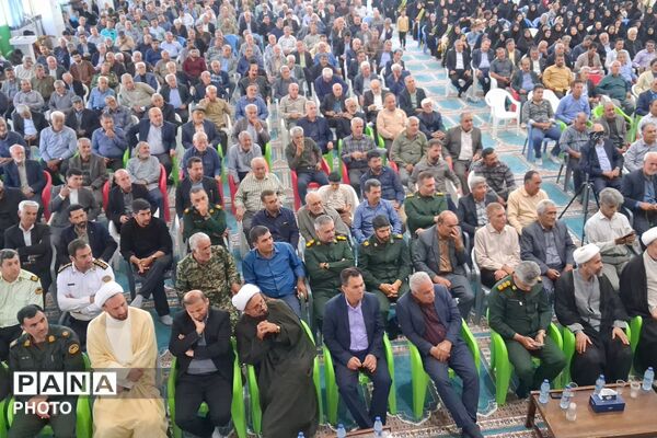  آیین تکریم و معارفه فرمانده ناحیه مقاومت بسیج شهرستان باشت