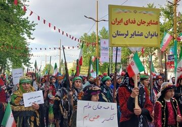 اجتماع باشکوه جان‌ فدایان ایرانِ امام‌ رضایی در خرم آباد