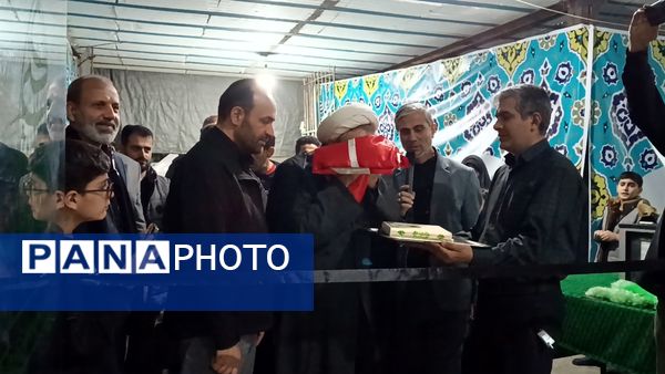 افتتاح نمایشگاه اندیشکده ندبه در هیات مهدیون کرج شاهین ویلا