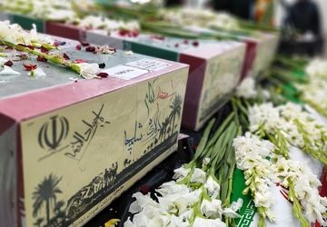 استقبال از ۴ شهید گمنام در سنندج