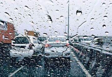 برف و باران در محورهای ۶ استان