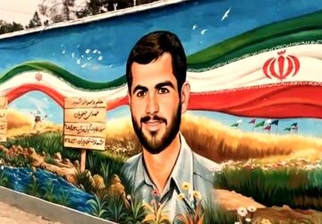 اجرای دیوار نگاره سرداران شهید خلیل آباد