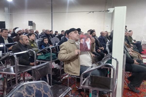 برگزاری مراسم یادبود شهید سید حسن نصرالله در مصلی قیامدشت ری یک