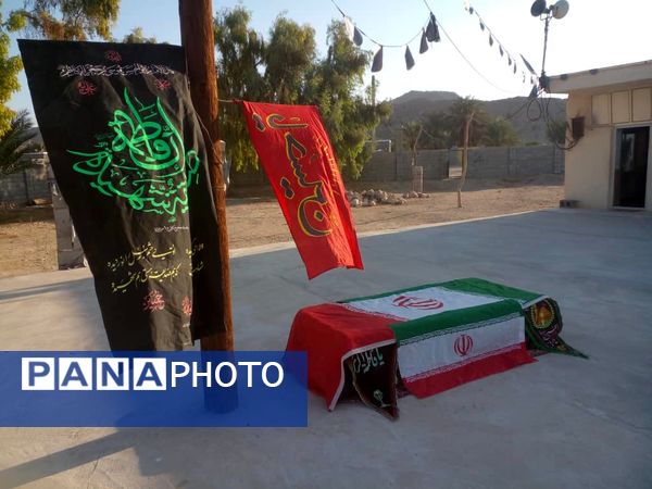 ورود پیکر شهید گمنام به روستای لاور 