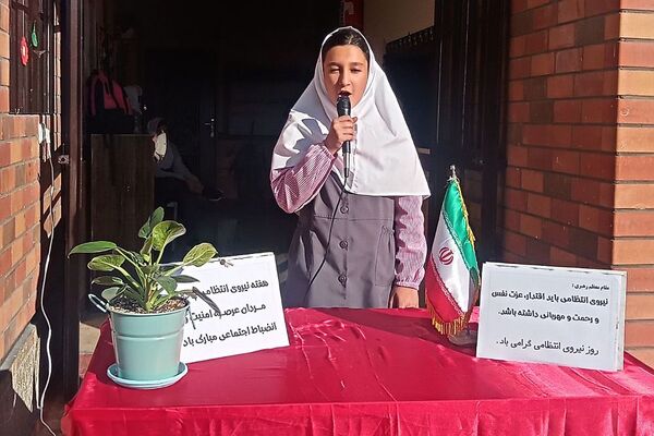 مراسم گرامیداشت هفته نیروی انتظامی در مدارس شهرستان فیروزکوه