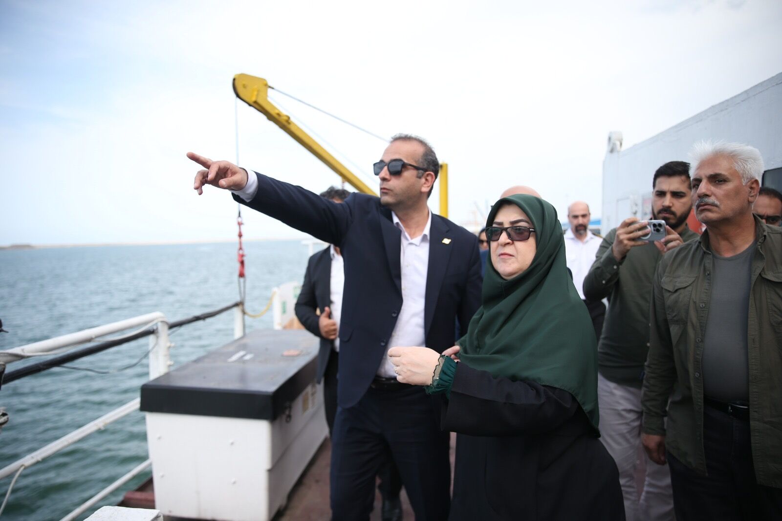مهاجرانی از مجتمع بندری کاسپین بازدید کرد