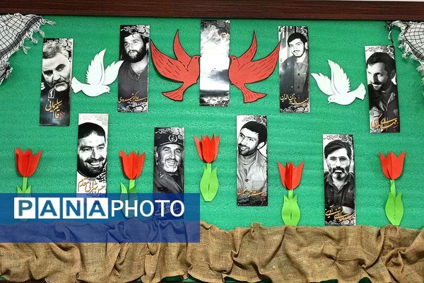 برپایی موکب مقاومت به‌مناسبت هفته بسیج در دبستان جنت ملارد 