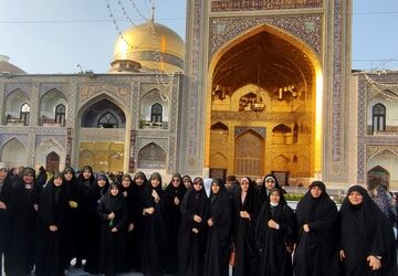 اردوی تشویقی دانش‌آموزان نخبه استان گیلان به مشهد مقدس
