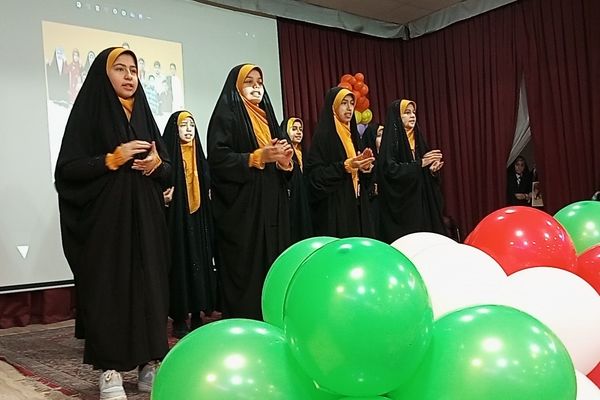 مراسم باشکوه دهه فجر و نیمه شعبان  در سالن مهر تابان نیشابور 