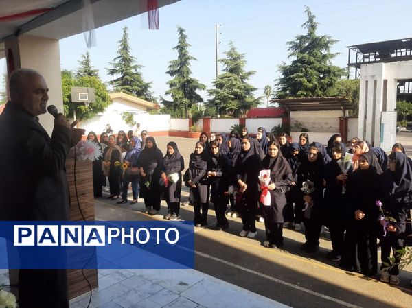 مانور بازگشایی مدارس عباس آباد 