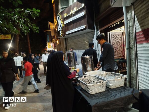 چایخانه حوزه علمیه  گلشن در دویست و هشتمین شب از اجتماعات مردمی نیشابور 