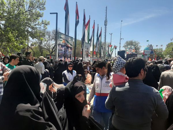 راهپیمایی روز قدس در شهر قزوین 