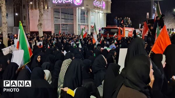 هیهات منه الذله؛ شعار مردم کاشمر در محکومیت جنایات رژیم صهیونسیتی 