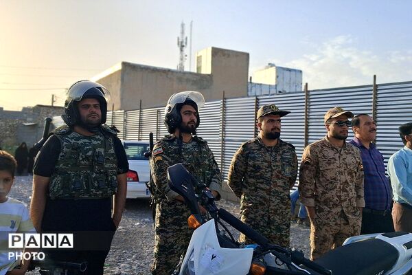 نمایش عظیم اقتدار جان‌فدایان ایران امام رضایی در باشت