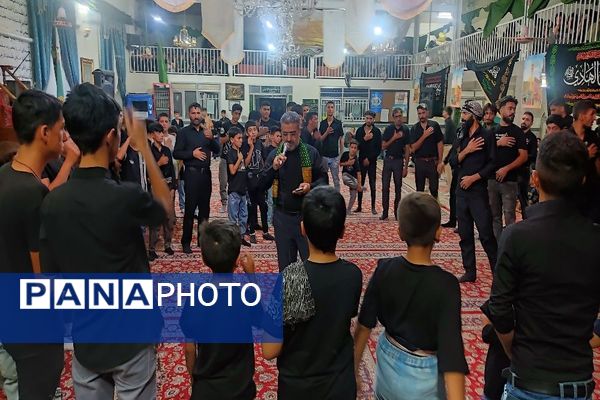 مراسم عزاداری شب تاسوعای حسینی در مسجد جامع شهر بار