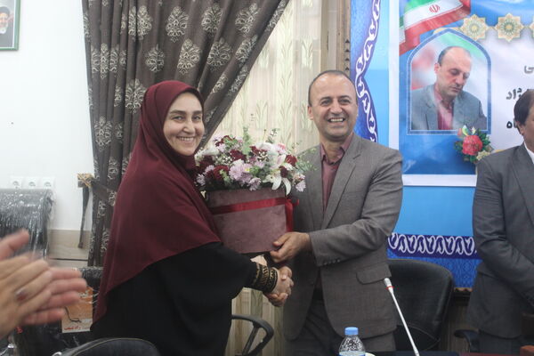 آیین تکریم و معارفه مدیر آموزش و پرورش گلوگاه 
