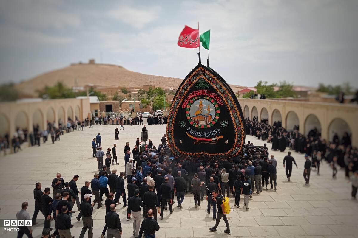 آیین سنتی نخل برداری در بنادکوک دیزه به مناسبت شهادت امام رضا (ع)
