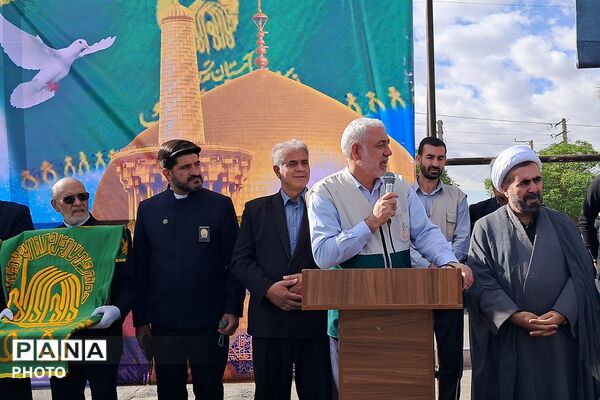  آیین اهتزار پرچم مقدس آستان‌‌قدس‌رضوی در بهارستان‌دو