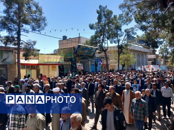 راهپیمایی باشکوه روز جهانی قدس در شهرستان خلیل‌آباد