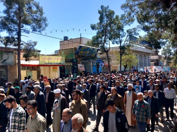 راهپیمایی باشکوه روز جهانی قدس در شهرستان خلیل‌آباد