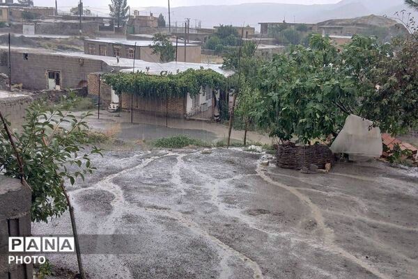 باران شدید در روستای مرزی قَتلیش