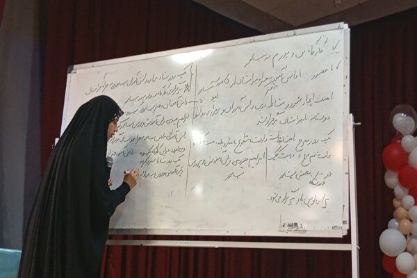 کلاس آموزشی خبرنگاری در کانون مهر تابان نیشابور